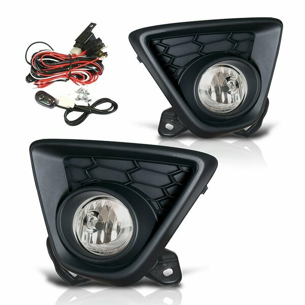 Winjet Fog Light - Clear Wiring Kit Included CFWJ-0403-C